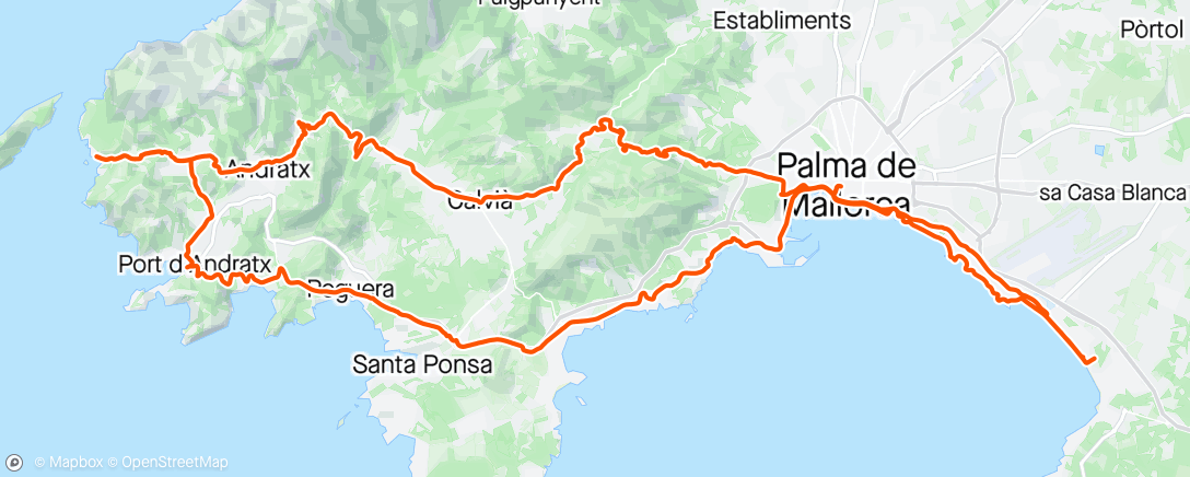 Map of the activity, St. Elm-Antratx-Palma ... was für ein schöner Tag... 🇩🇪🇦🇹