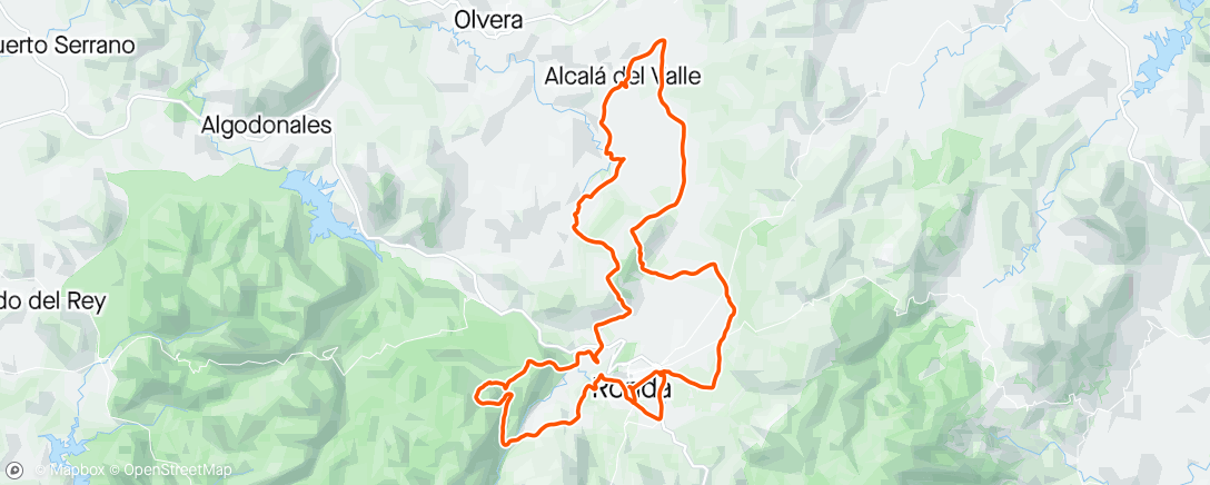 Map of the activity, 101km