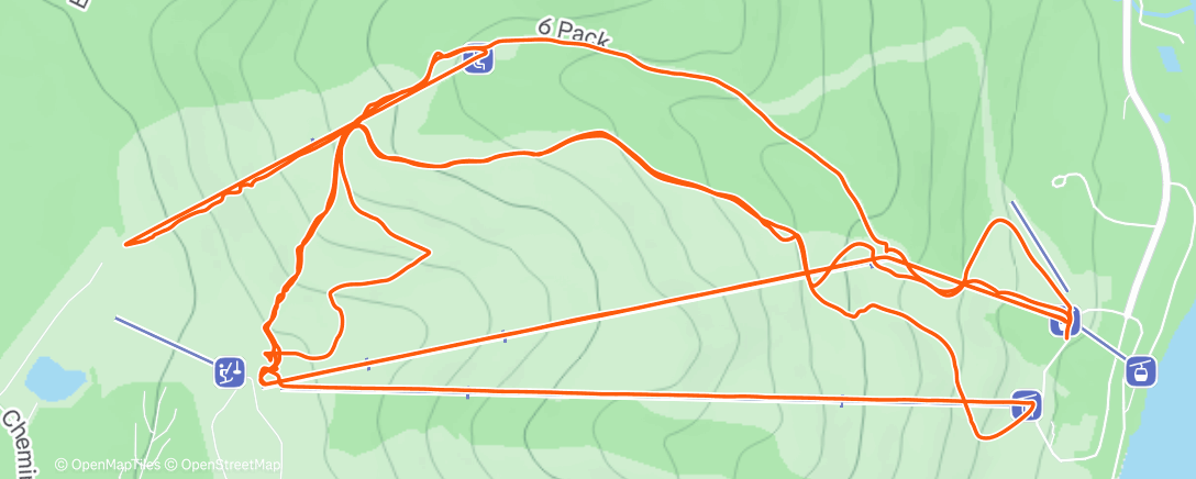 Map of the activity, Le Massif