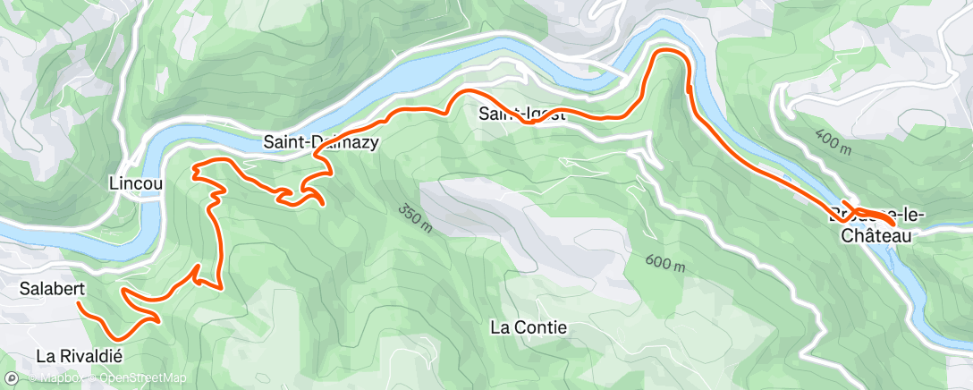Carte de l'activité
