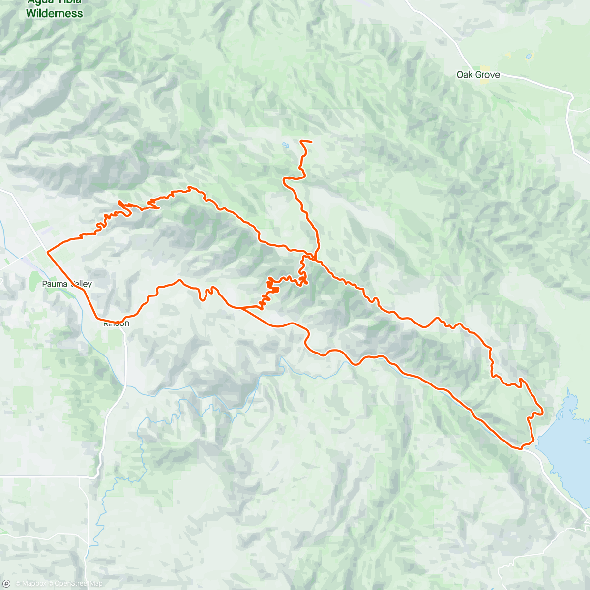 Mapa da atividade, 2x Palomar