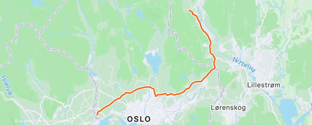 Map of the activity, Hjem fra jobb