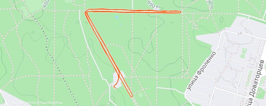 Map of the activity, 5 вёрст #191