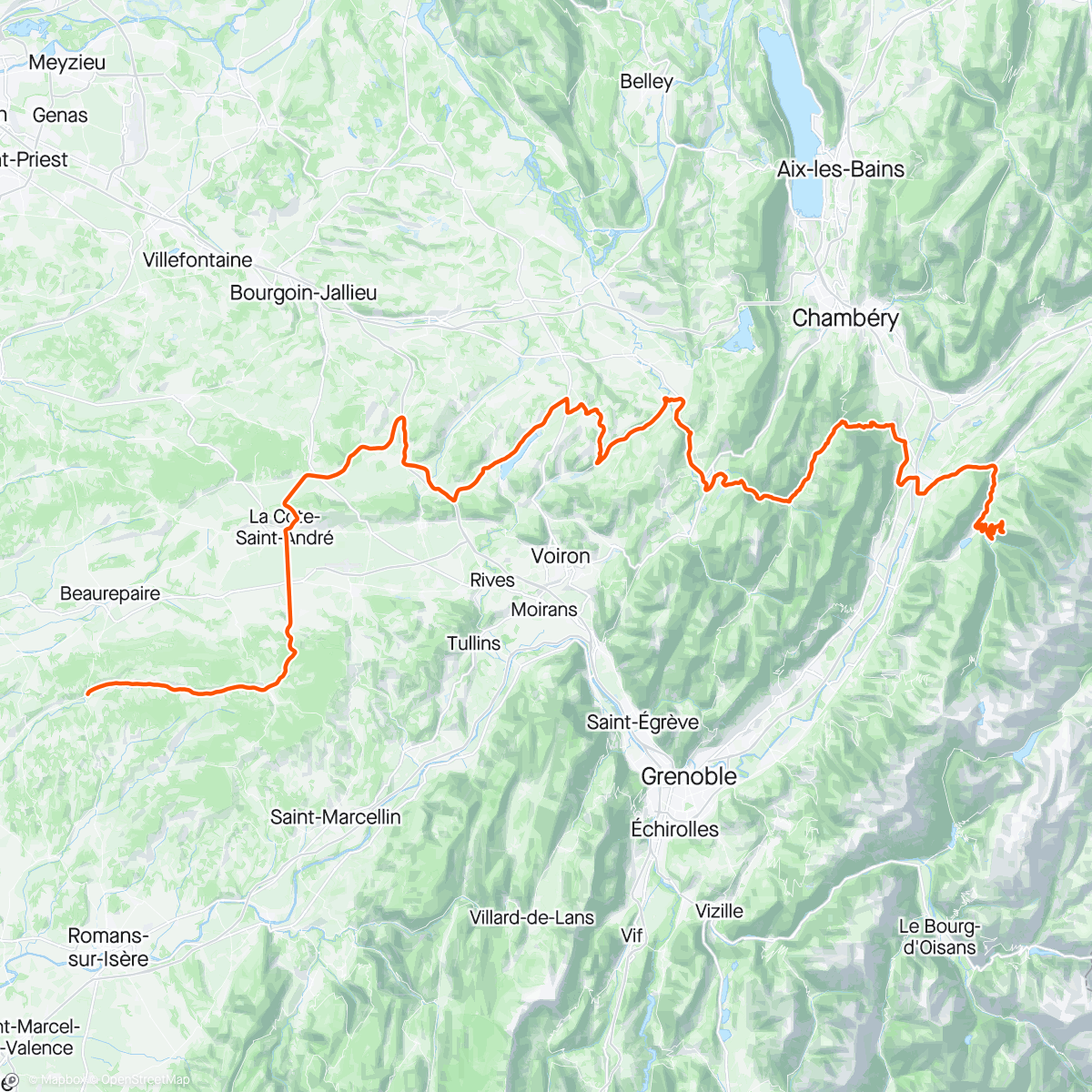 Map of the activity, Critérium du Dauphiné 🇫🇷: 6