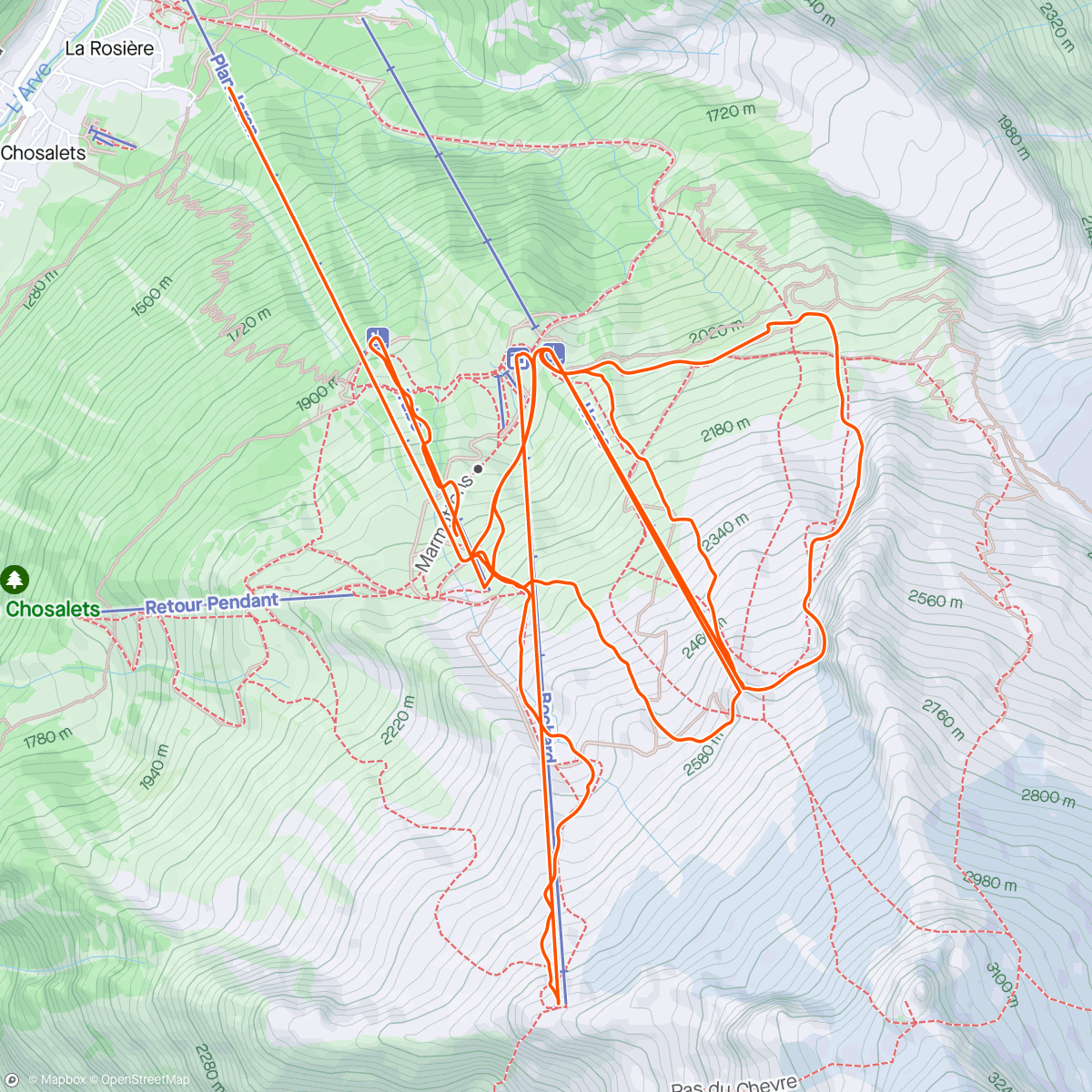 Map of the activity, Før lunsj❄️