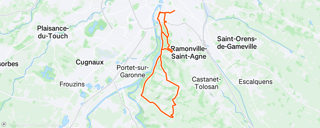 Map of the activity, #260 Sortie vélo le matin