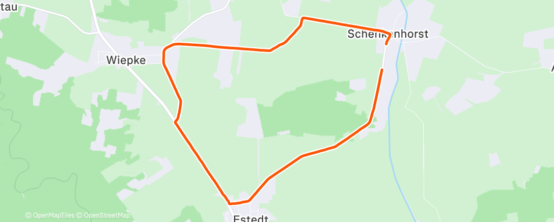 Карта физической активности (Afternoon Run)