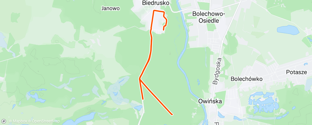 Map of the activity, Morning Run