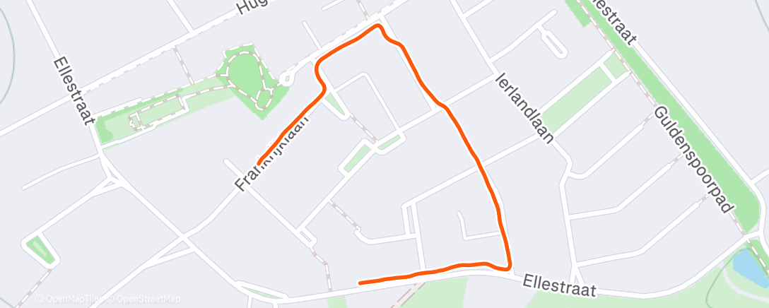 Карта физической активности (Ochtendwandeling)