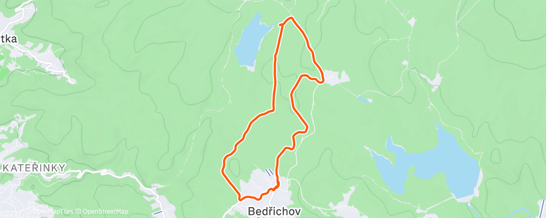 Map of the activity, Když se nechce na běžky