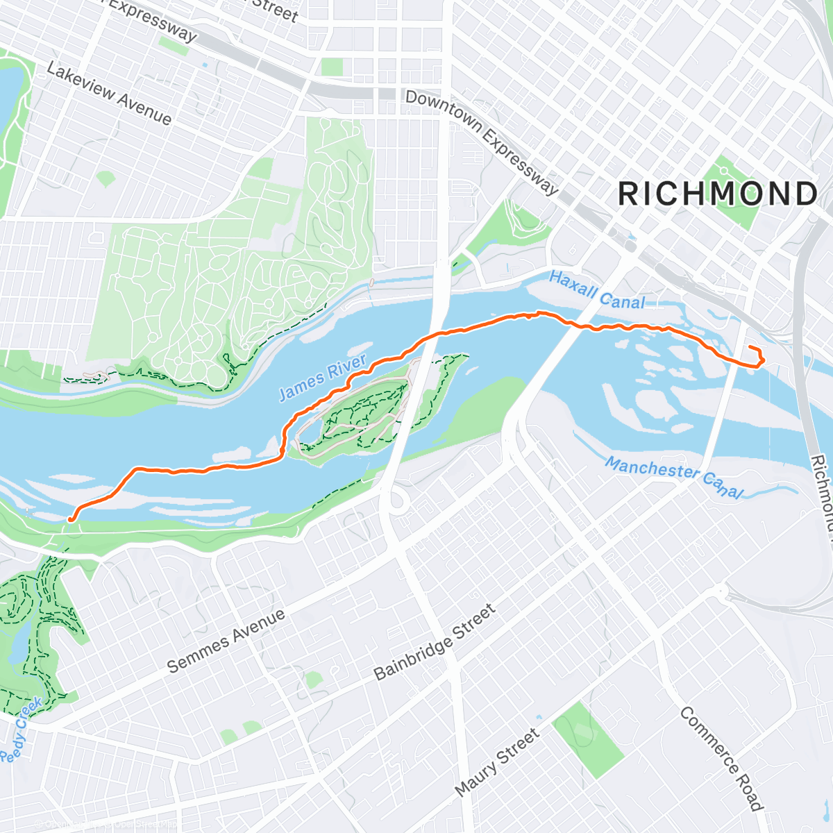 Map of the activity, Snow lap