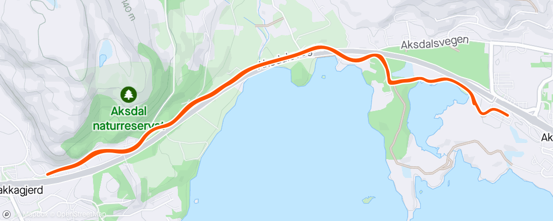 Mapa da atividade, Ladeøkt i Aksdal