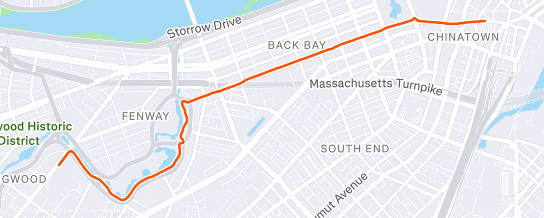 Map of the activity, Morning Ride