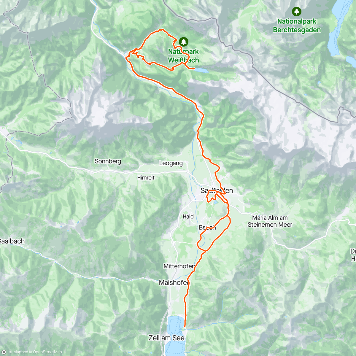 「MTB Diessbachseerunde」活動的地圖