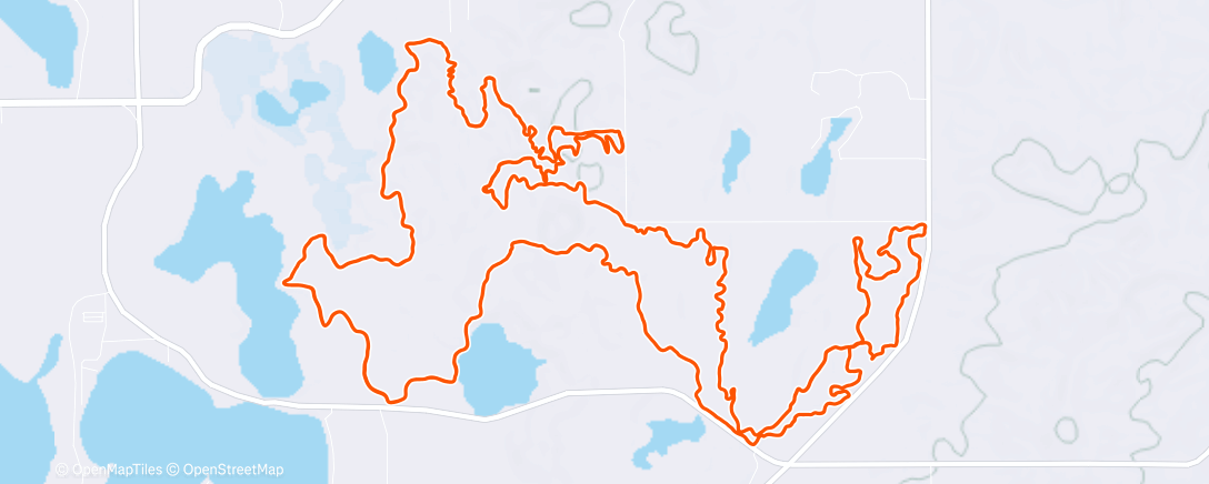 Mapa de la actividad (Yankee springs winter challenge 50k Trail Run ❄ - Middleville, Michigan ☁️)