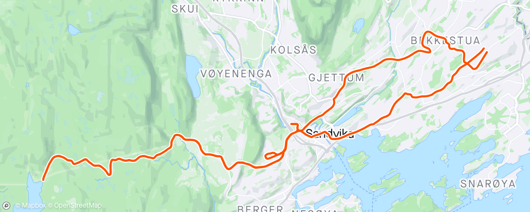 Map of the activity, Syremila m/Gåping