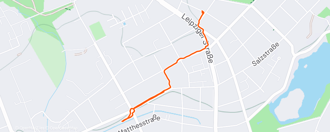 Map of the activity, Mittagspaziergang