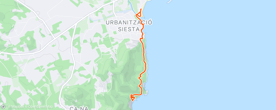 Map of the activity, Walk out the muscle soreness 🫣