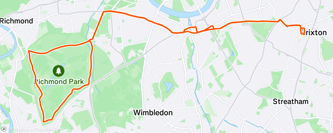 Map of the activity, Morning Ride