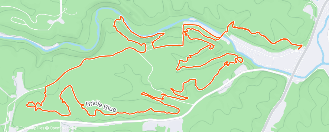 Map of the activity, Mohican w/ Kristen
