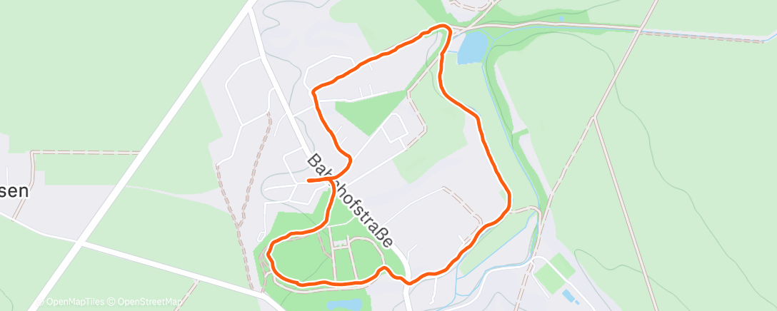 Карта физической активности (Lauf am Morgen)