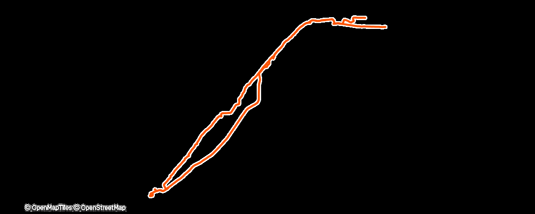 Map of the activity, Spaziergang am Morgen