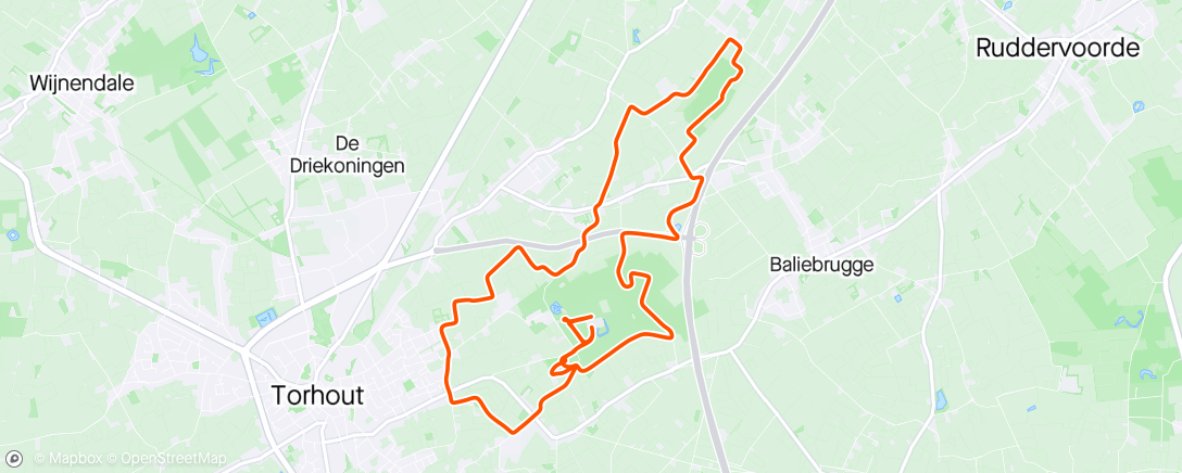 Map of the activity, Bike & Run