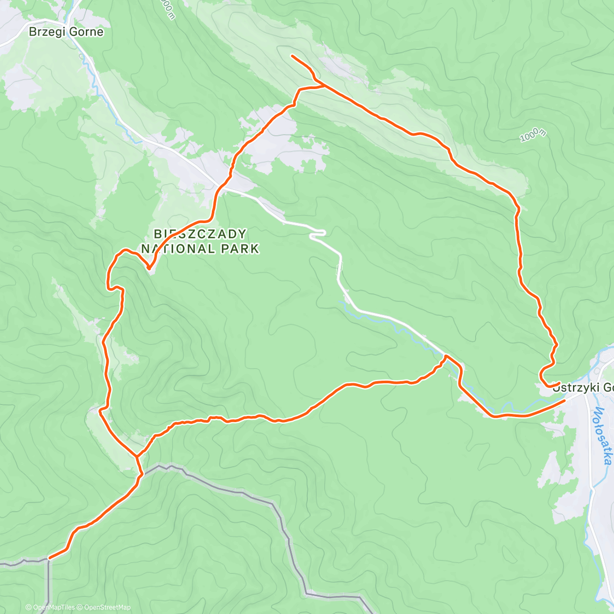 Mapa de la actividad (Zimowe Rawki)