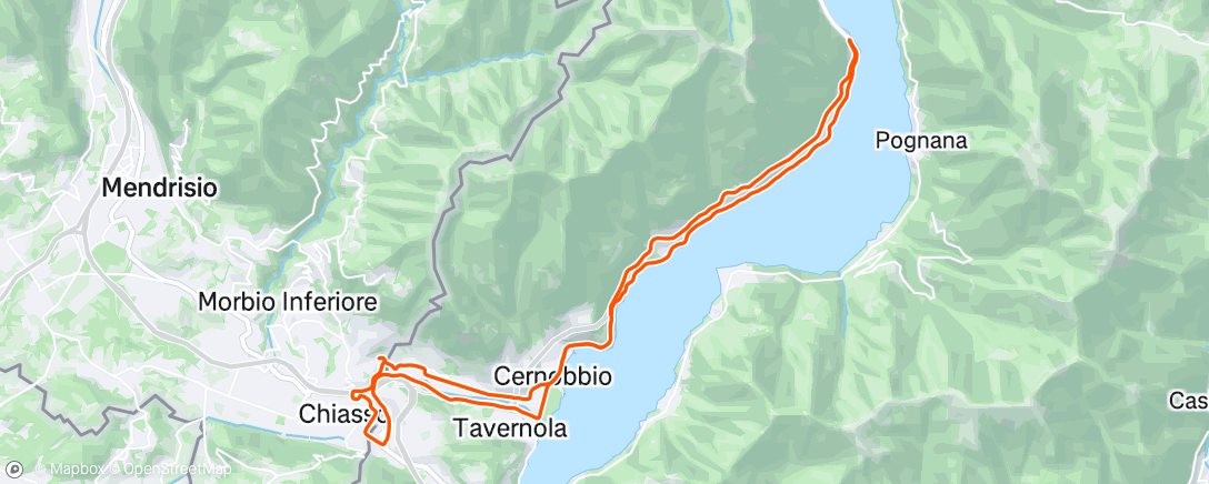 Map of the activity, Giro dell'ora di pranzo