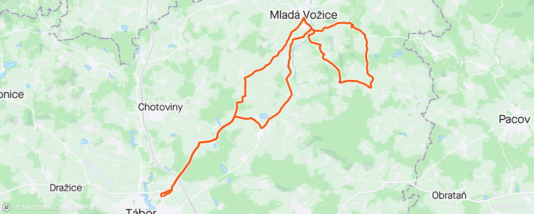 Map of the activity, Trénink ml.žáci