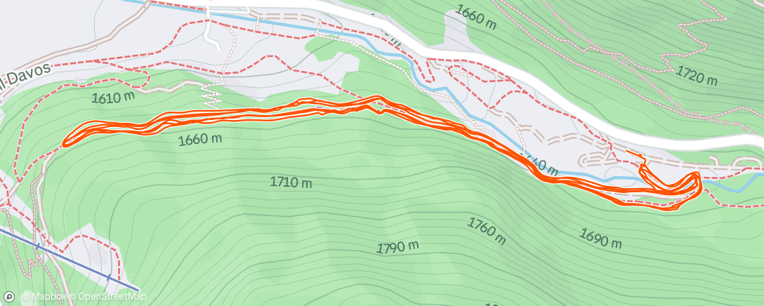 Map of the activity, Lunch Nordic Ski