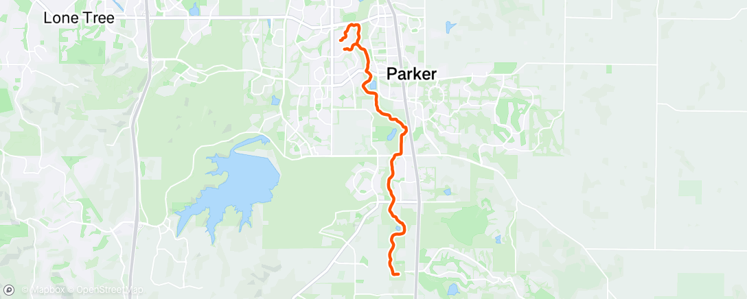 Map of the activity, Lovely day for a ride.
