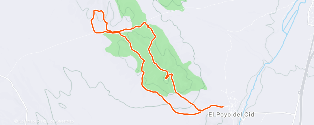 Map of the activity, Carrera de mañana