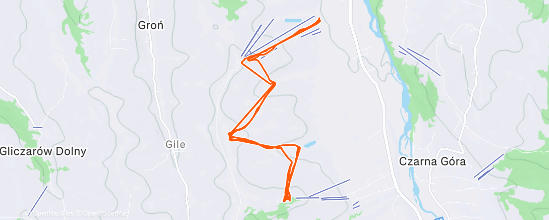 Map of the activity, Morning Alpine Ski