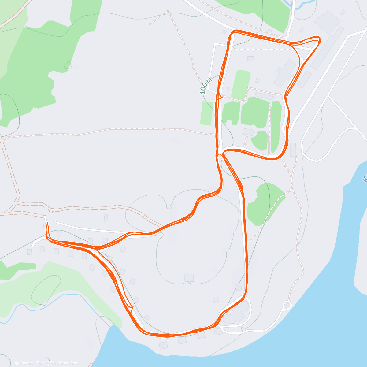 Map of the activity, Вечерний забег