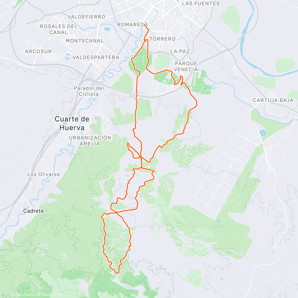 Карта физической активности (Disfrutando entre la niebla y el barro 🐗😶‍🌫️)