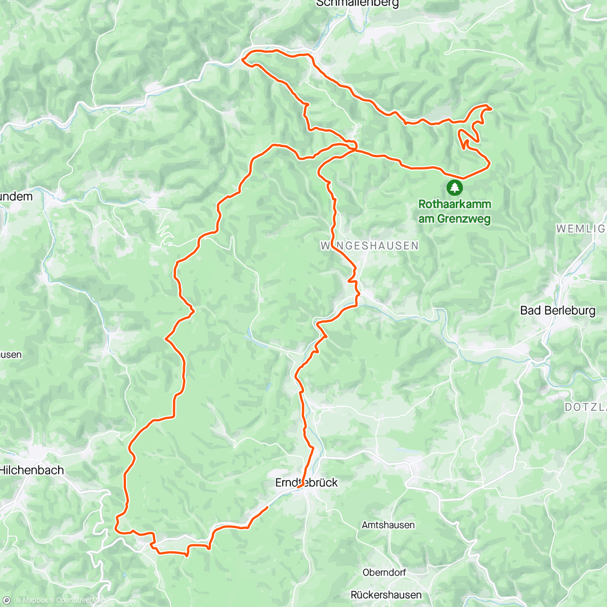 Kaart van de activiteit “Mountainbike-Fahrt am Morgen”