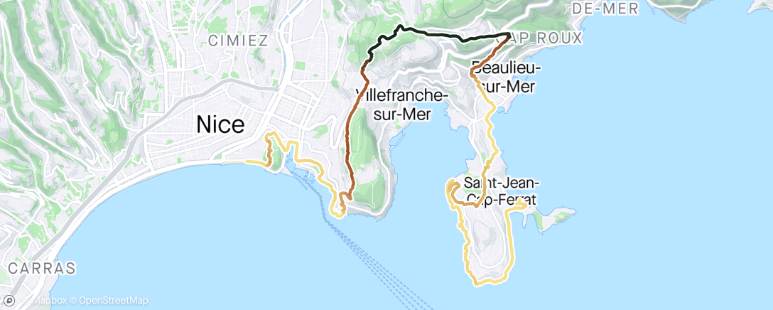 Map of the activity, Nice Côte d'Azur by UTMB 20K