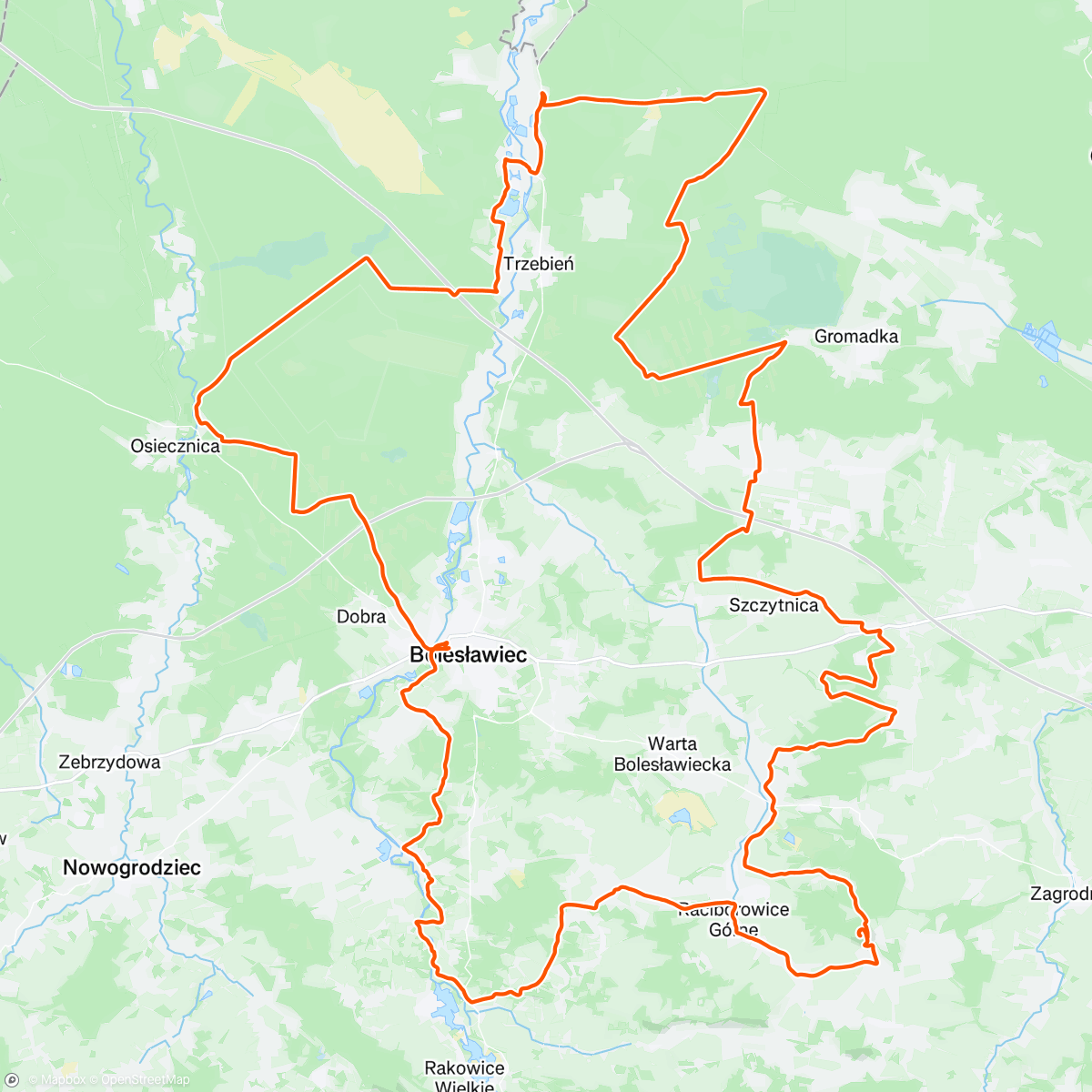 Map of the activity, Szutroza Bolesławiec p2