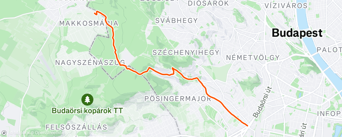Map of the activity, Munkából haza