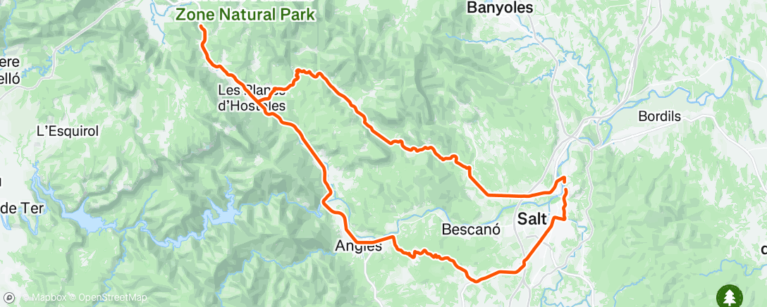 Mapa da atividade, Lunch Ride