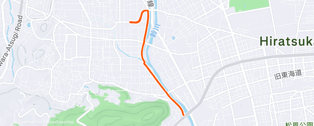 Map of the activity, 6 km recovery