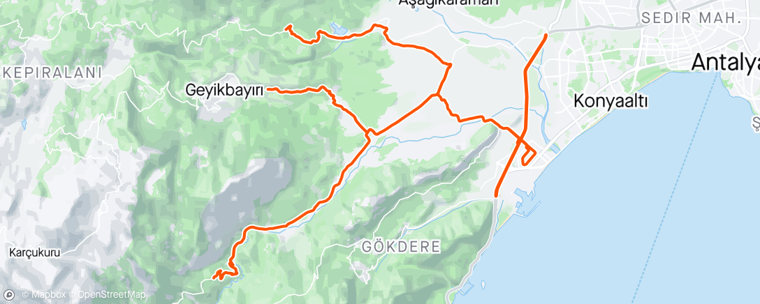 Mapa da atividade, Утренний велозаезд