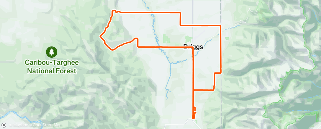 Map of the activity, Afternoon Gravel Ride