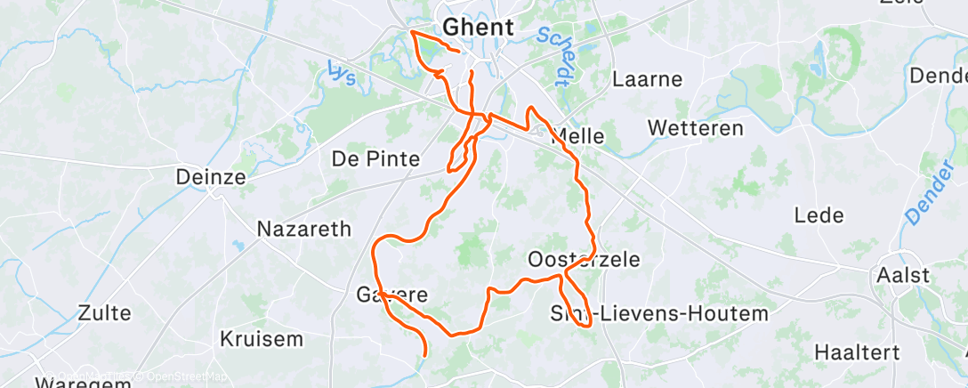 Map of the activity, Middagrit