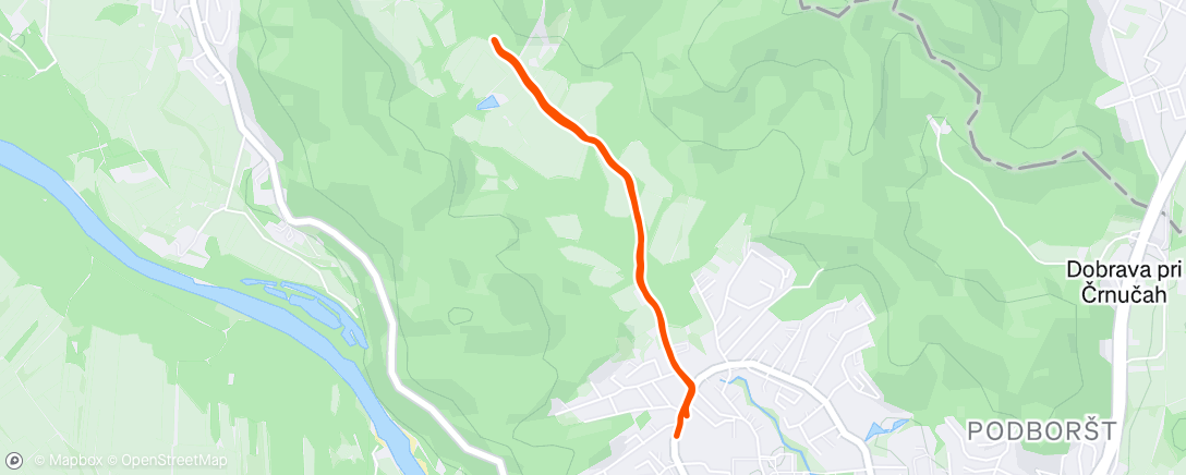 Map of the activity, Lunch Run