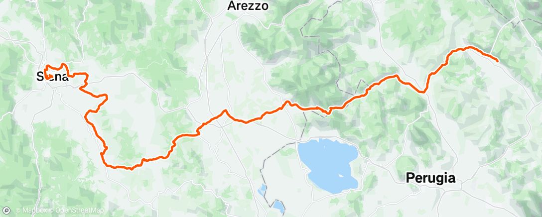 Map of the activity, Afternoon Ride