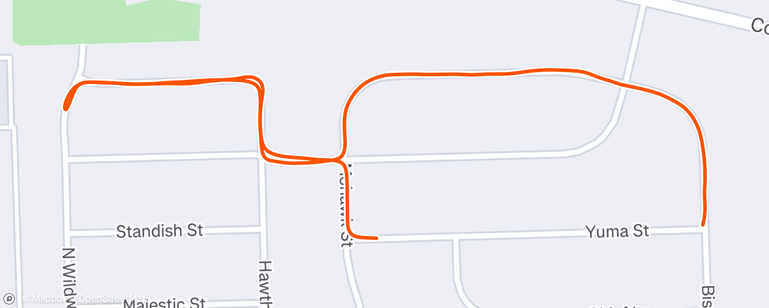 Map of the activity, Afternoon Ride