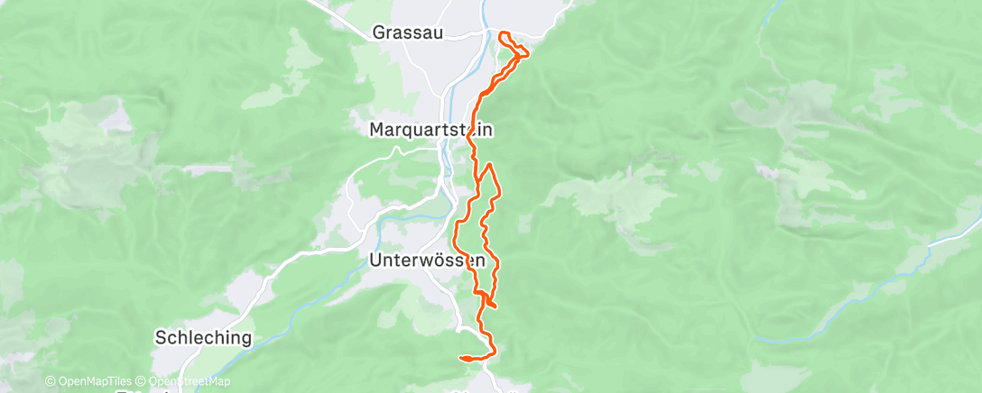 Map of the activity, Gravel Longrun