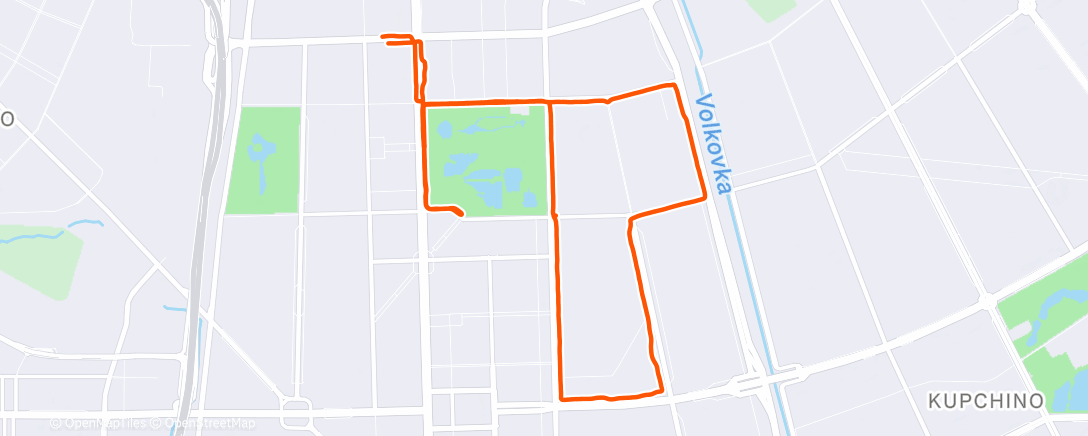 Карта физической активности (Morning Run)